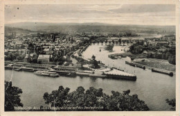 ALLEMAGNE - Koblenz - Vue D'Ehrenbreitstein Jusqu'au Deutsches Eck - Carte Postale Ancienne - Koblenz