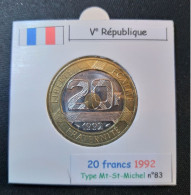 France 1992 20 Francs Type Mont-Saint-Michel (réf Gadoury N°871) - 20 Francs