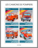 GUINEA REP. 2019 MNH Fire Engines Feuerwehr Fahrzeuge Camions De Pompiers M/S - OFFICIAL ISSUE - DH1938 - Sapeurs-Pompiers