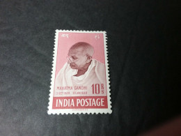 India 1948 Mahatma Gandhi Mourning 10r Mounted Mint, NICE COLOUR As Per Scan - Ungebraucht