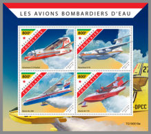 TOGO 2019 MNH Fire Fighting Planes Feuerwehr Flugzeuge Avions M/S - OFFICIAL ISSUE - DH2001 - Sapeurs-Pompiers