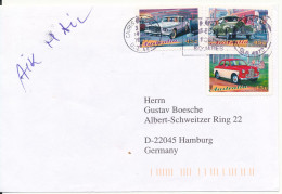 Australia Cover Sent Air Mail To Germany Cairns 14-6-1997 OLD CARS - Storia Postale