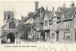 Warwick. Leicster's Hospital And West Gate. - Warwick