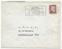 REUNION - Env. Affr 12F CFA Decaris - OMEC "XIe Salon Des Arts" - St Denis 31/10/1964 - Storia Postale