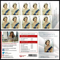 Australia 2022 The Queen's Elizabeth II Platinum Jubilee.Self-adhesive Booklets,MNH**/Free Shipping If Buy More Than €65 - Neufs