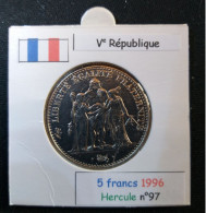 France 1996 5 Francs Type Hercule (réf Gadoury N°777) - 5 Francs