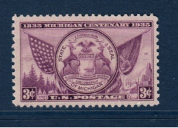 USA, Yv 341, Mi 379, **, Michigan, - Unused Stamps