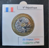 France 1994 20 Francs Type Pierre De Coubertin (réf Gadoury N°873) - 20 Francs