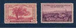 USA, Yv 338, 339, Mi 376, 377, **, - Unused Stamps