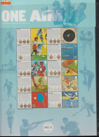 2012 United Kingdom Smilers Sheet - Olympic Games London - One Aim Smilers Sheet UMN/** (L1-J) - Estate 2012: London