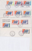 FRANCE - 4 LETTRES ENTIERES SERVICE - Storia Postale