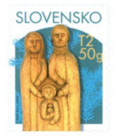 Slovakia - 2023 - Christmas - Slovak Folk Woodcarving - Mint Self-adhesive Booklet Stamp - Unused Stamps