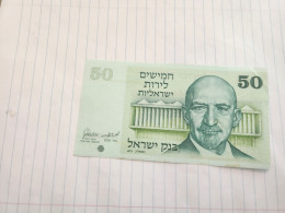 Israel-50 LIROT-CHAIM WEIZMANN-(1973)-(BLACK-NUMBER)-(363)-(0970136982)-Folding, As A Mat-GOOD-bank Note - Israele