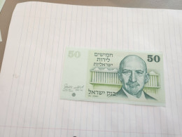 Israel-50 LIROT-CHAIM WEIZMANN-(1973)-(BLACK-NUMBER)-(364)-(2062900557)-Folding, As A Mat-GOOD-bank Note - Israël