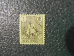GUINEE  YT 18 BERGER PULAS 1c. Noir S.vert-jaune - Used Stamps