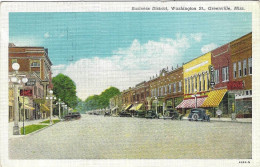 Business District Washington St. Greenville MISS 1941 - Andere & Zonder Classificatie