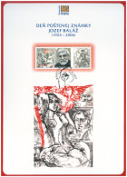 Slovakia - 2023 - Stamp Day - Jozef Balaz, Slovak Stamp Artist - Special Numbered Commemorative Sheet - Lettres & Documents