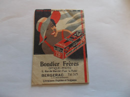 POCHETTE PHOTO  LUMIERE BONDIER FRERES OPTIQUE PHOTO BERGERAC + 1 NEGATIF A L INTERIEUR PHOTO FAMILLE - Materiaal & Toebehoren