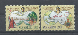 SAN  MARINO   YVERT    1284/85    MNH  ** - Cristóbal Colón