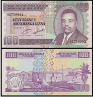 BURUNDI 100 FRANCS 2011 P-44 UNC  D-0904 - Burundi