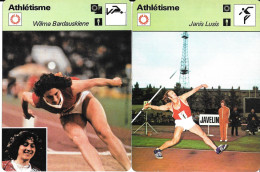 GF1998 - FICHES EDITION RENCONTRE - ILONA GUSENBAUER - YORDANKA BLAGOEVA - WILMA BARDAUSKIENE - JANIS LUSIS - Athlétisme