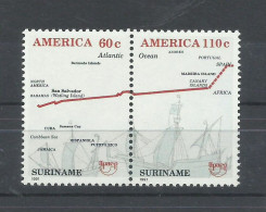 SURINAME   YVERT  1229/30   MNH  ** - Christoph Kolumbus