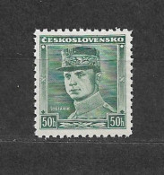 Czechoslovakia 1938 MNH ** Mi 402 Sc 252 M.R.Stefanik.Tschechoslowakei. C11 - Unused Stamps