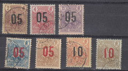 French Guinea - 1912 Berger Issue - Surcharged, II Set (e-117) - Usati