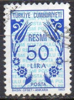 TURQUIE N° Serv 167 O Y&T 1983 Motifs Stylisés - Dienstmarken