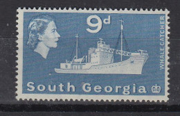 South Georgia 1963 Queen Elizabeth Pictorials 9d 1 Value ** Mnh (TF178A) - Georgias Del Sur (Islas)