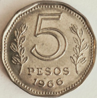 Argentina - 5 Pesos 1966, KM# 59 (#2747) - Argentine