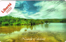 NOUVELLE CALEDONIE CALEDONIA TELECARTE PHONECARD PREPAYEE LIBERTE 5000 F PAYSAGE RIVIERE EX. 17  UT BE - New Caledonia