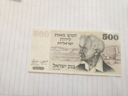 Israel-500 LIROT-DAVID BEN GURION-(1975)-(BLACK-NUMBER)-(381)-(4550310954)-XXF-bank Note - Israël