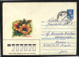 RUSSIA USSR Stationery USED ESTONIA AMBL 1283 RAKVERE International Women Day Flora Flowers - Ohne Zuordnung