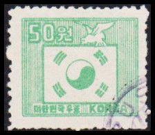 1951. KOREA. Flag 50 W. Perf. 11 (Michel 74A) - JF538963 - Corée Du Sud