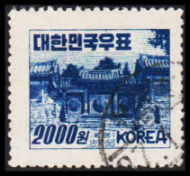 1952. KOREA. Tongyung-Tempel 2000 W.  (Michel 153) - JF538965 - Corée Du Sud