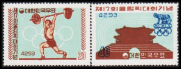 1960. COREE SOUTH. Olympics Rome Complete Set. Never Hinged. (Michel 307-308) - JF538978 - Corée Du Sud