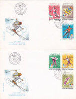 OLYMPIC GAMES, LILLEHAMMER'94, WINTER, COVER FDC, 2X, 1994, ROMANIA - Hiver 1994: Lillehammer
