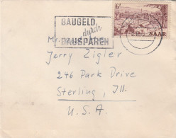 Saar Old Cover Mailed - Brieven En Documenten