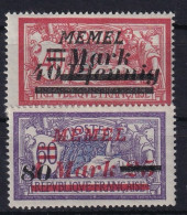 MEMEL 1922 - MLH - Mi 119, 120 - Memel (Klaïpeda) 1923