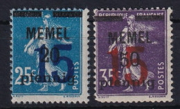 MEMEL 1921 - MLH - Mi 47, 48 - Memel (Klaïpeda) 1923