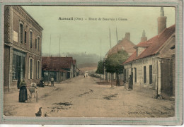 CPA (60) AUNEUIL - Aspect De La Traversée Du Bourg Par La  Route De Beauvais à Gisors En 1906 - Carte Colorisée - Auneuil