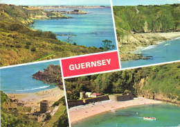GUERNSEY, MULTIPLE VIEWS, COAST, TOWER, ARCHITECTURE, BEACH, BOAT, UNITED KINGDOM - Guernsey