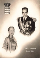 FAMILLE ROYALE - SAS Rainier III Grace Kelly - Carte Postale Ancienne - Königshäuser