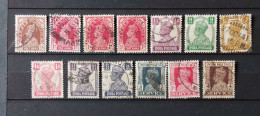 India 1937-1941: 13 Stamps Used, 13 Marken Gestempelt - 1936-47 King George VI