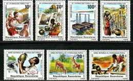 Rwanda 1981 Rural Water Supply And Resource Utilization，7v  MNH - Unused Stamps