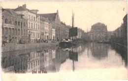 CPA  Carte Postale Belgique Bruxelles Quai Au Foin  Début 1900 VM74835ok - Maritime