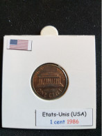 Etats-Unis 1 Cent 1986 - 1959-…: Lincoln, Memorial Reverse