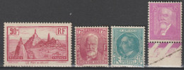 1933 - ANNEE COMPLETE YVERT N° 290/293 * MLH CHARNIERE TRES LEGERE (SAUF ADHERENCE SUR LE 292) - COTE = 61 EUR. - - ....-1939