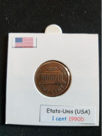 Etats-Unis 1 Cent 1990D - 1959-…: Lincoln, Memorial Reverse